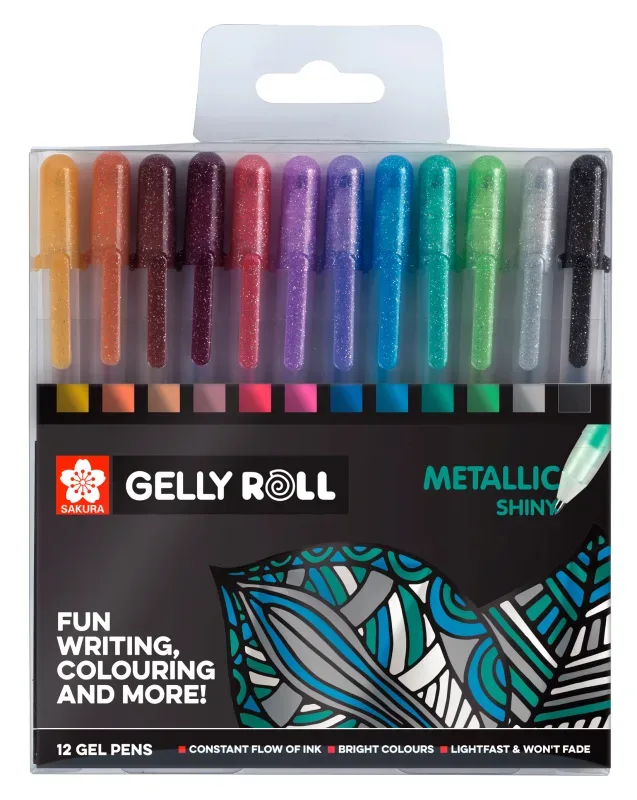 SAKURA Gelly Roll 0.5mm POXPGBMET12 Metallic ass. 12 St&uuml;ck