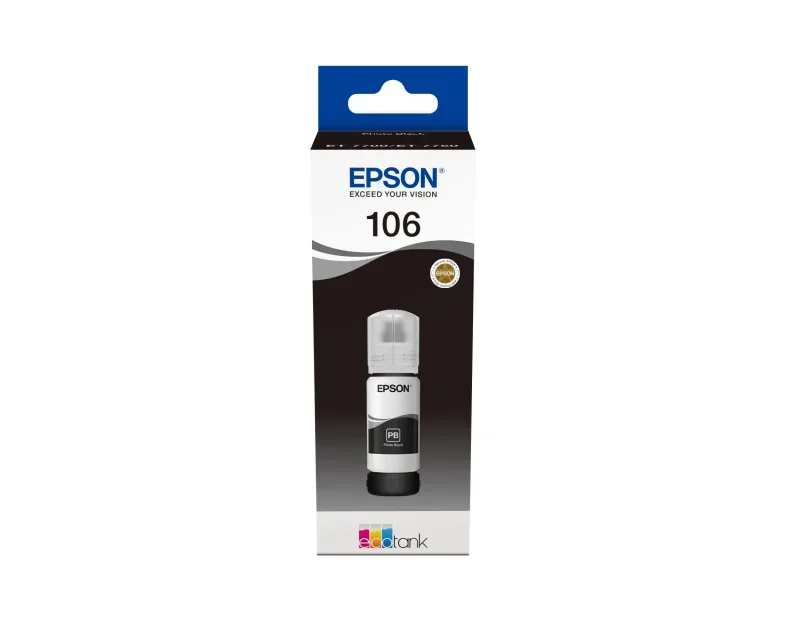 EPSON Tintenbeh&auml;lter 106 ph.-schwarz T00R140 EcoTank ET-7700 5000 Seiten
