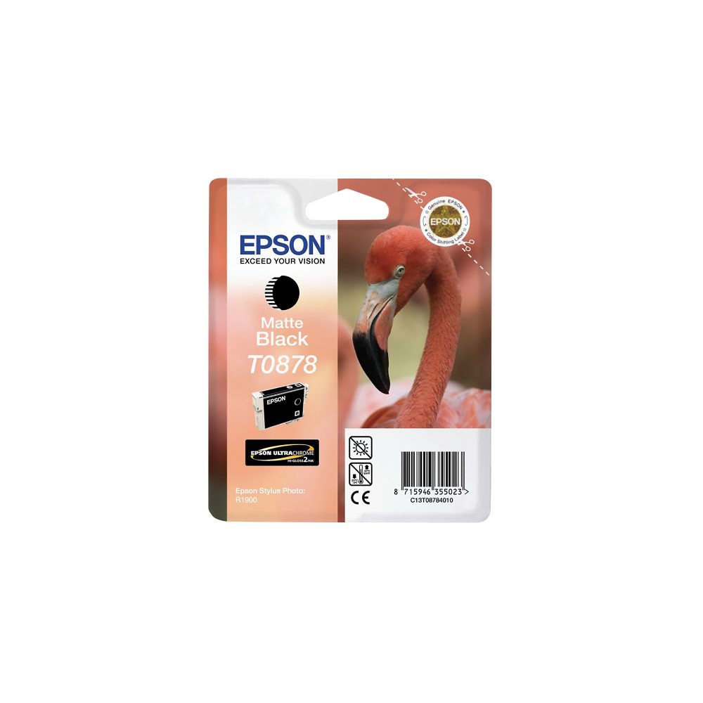 Epson T0878 UltraChrome mattschwarz Tintenpatrone