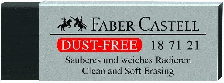 Faber-Castell - Radiergummi, 6.3X2.2X1.1CM, Black