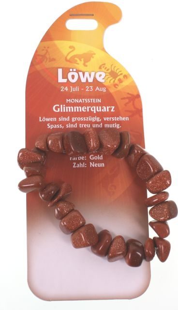 ROOST Armband L&ouml;we Glimmer G241 Glimmerquarz