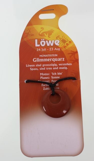 ROOST Halsband L&ouml;we Glimmer G253 Glimmerquarz
