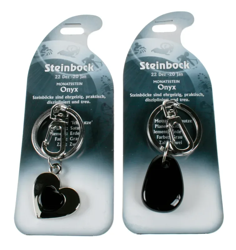 ROOST Schl&uuml;sselanh&auml;nger Steinbock G270 Onyx 2 Motive ass.