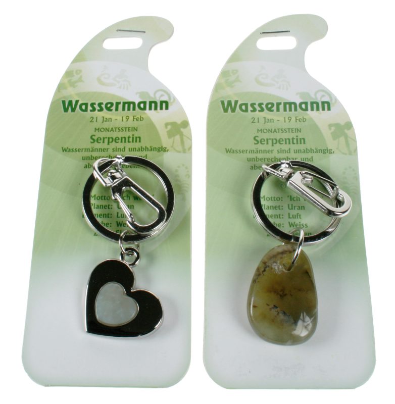 ROOST Schl&uuml;sselanh&auml;nger Wassermann G271 Serpentin 2 Motive ass.