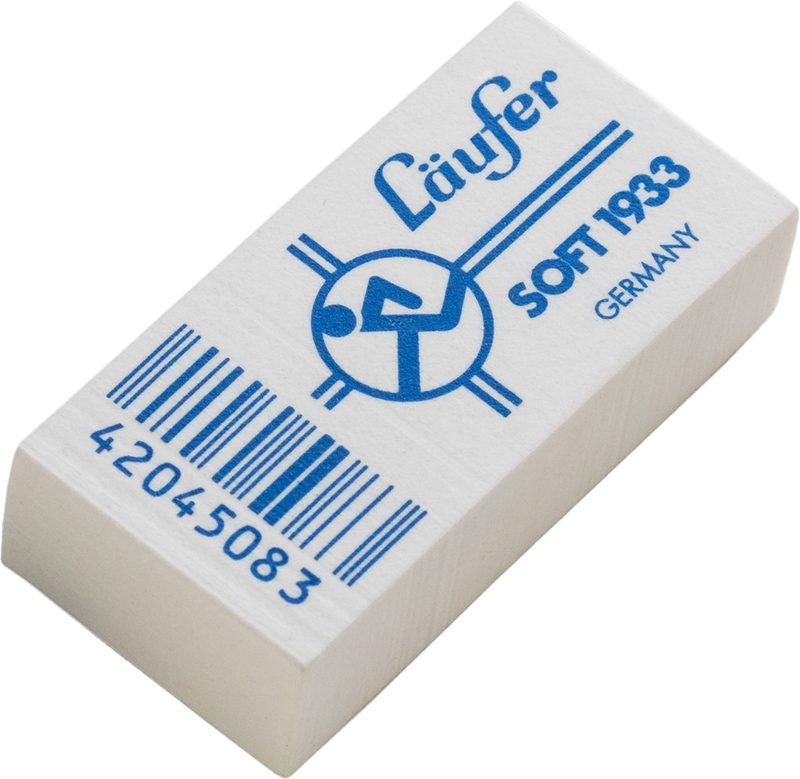 L&Auml;UFER Radiergummi Soft 19330 41x19x12mm