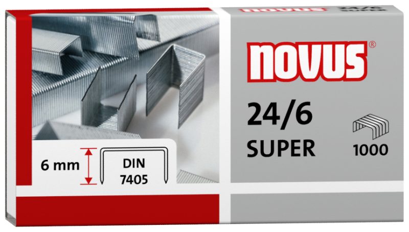 NOVUS Heftklammern 24/6 24/6 040-0026 1000 St&uuml;ck