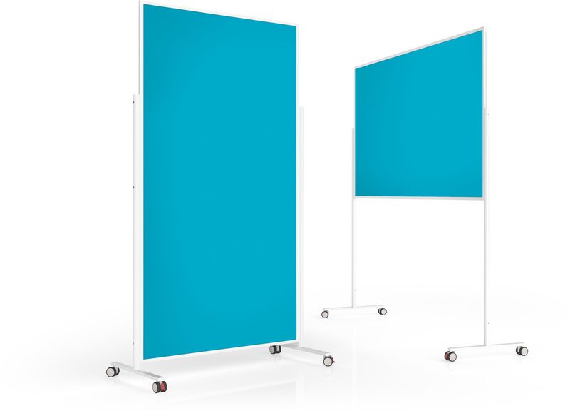 MAGNETOPLAN Design-Moderatorentafel VP 1181104 Filz. t&uuml;rkis 1000x1800mm