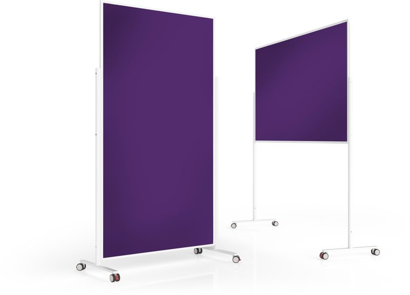 MAGNETOPLAN Design-Moderatorentafel VP 1181111 Filz. violett 1000x1800mm