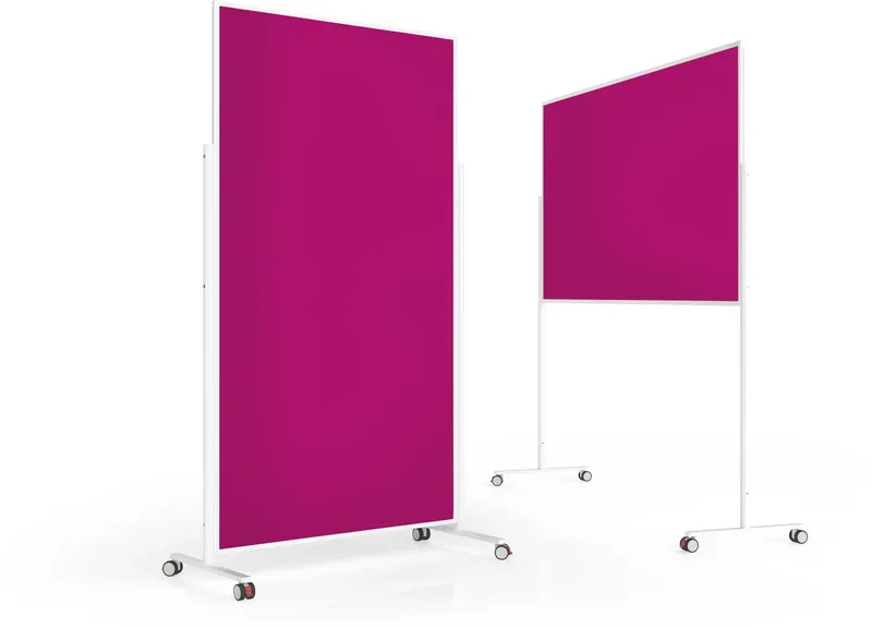 MAGNETOPLAN Design-Moderatorentafel VP 1181118 Filz. pink 1000x1800mm