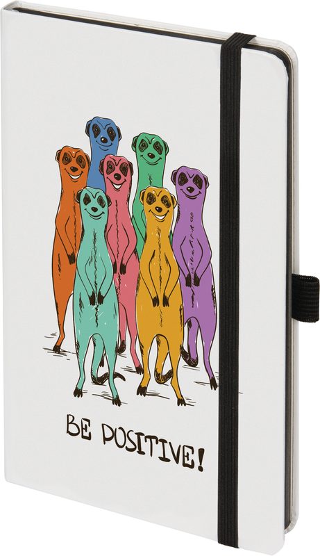 BIELLA Notizbuch KompagnonWhiteTrend 0584533.7622 Meerkats,gepunktet 12.5x19.5cm