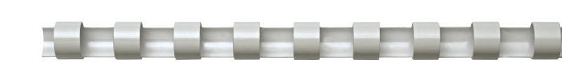 FELLOWES Plastikbinder&uuml;cken 10mm A4 5345805 weiss, rund 100 St&uuml;ck