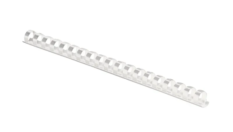 FELLOWES Plastikbinder&uuml;cken 8mm A4 5345406 weiss, rund 100 St&uuml;ck