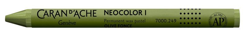 CARAN D'ACHE Wachsmalstift Neocolor 1 7000.249 dunkeloliv