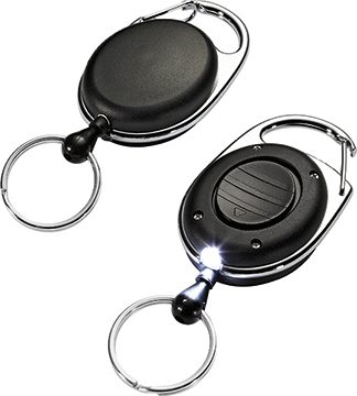 DURABLE Ausweishalter JOJO Style LED 8198/19 mit Ring schwarz