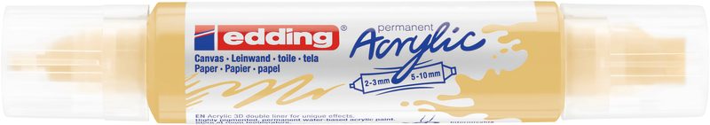 EDDING Acrylmarker 5400 double liner 5400-915 pastellgelb sdm
