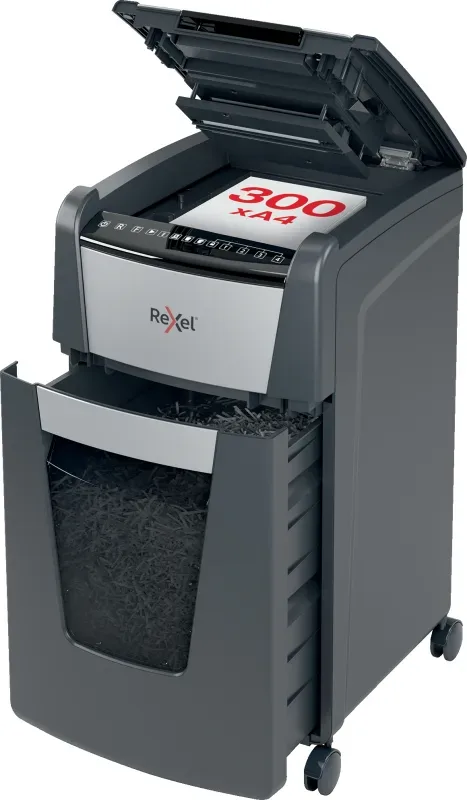 REXEL Aktenvernichter Optimum AF+ 2020300XCH 300X, P-4, 60lt