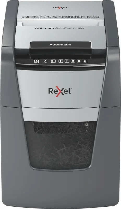 REXEL Aktenvernichter Optimum AF+ 2020090XCH 90X. P-4. 20lt