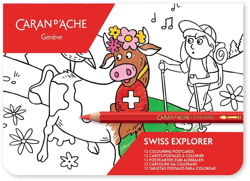 CARAN D'ACHE Swiss Explorer 454.701 Karten zum ausmalen FSC