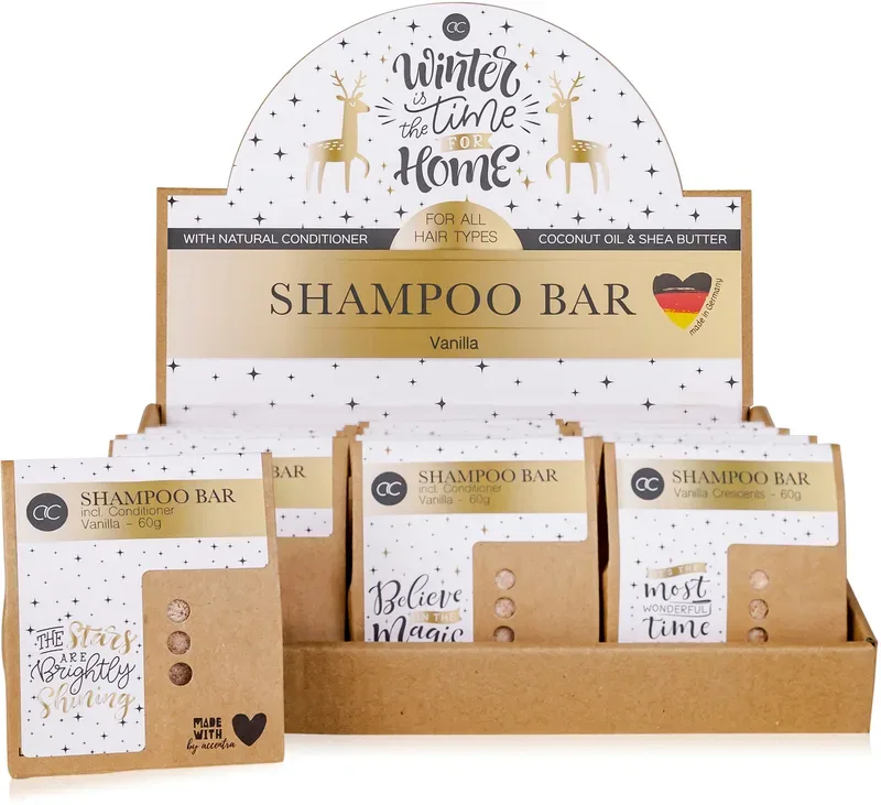 ROOST Festes Shampoo Winter Magic 5652743 Duft Parf&uuml;m&ouml;l Vanille 60g