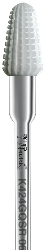 Busch KERA Fr&auml;ser K424GQSR 060 / Grobe, gerade Verzahnung Keramik, weiss 1 Stk.