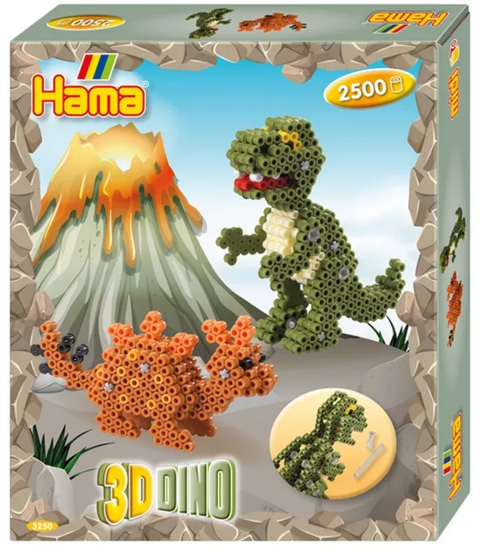HAMA B&uuml;gelperlen Set Midi G1013250-0 3-D Dinos