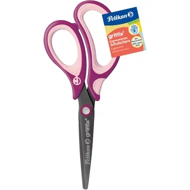 PELIKAN Schere spitz Griffix 819039 sweet berry, Rechtsh&auml;nder