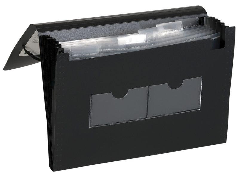 DUFCO Expanding File 51500.03691 schwarz, 6 F&auml;cher