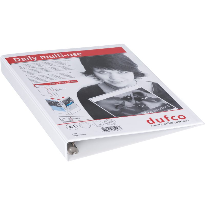 DUFCO Pr&auml;sentationsordner 31158 A4 4.0cm weiss