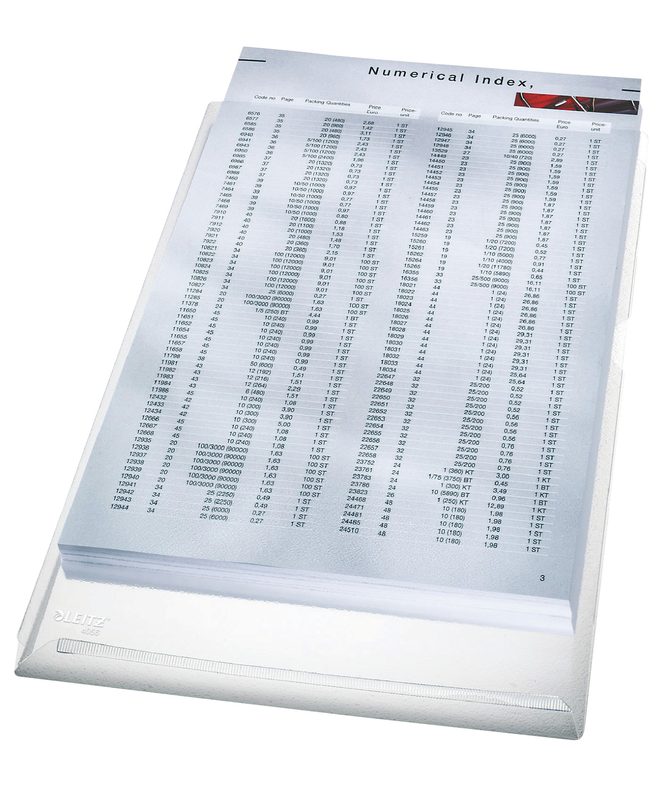 LEITZ Aktenh&uuml;lle 4056-30-03 A4, transparent, 170My,5 Stk.