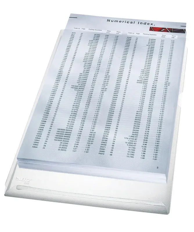 LEITZ Aktenh&uuml;lle 4056-30-03 A4, transparent, 170My,5 Stk.