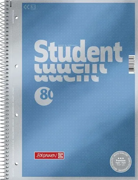 BRUNNEN Brunnen Collegeblock Premium 1067147 A4 Punktraster 80 Blatt