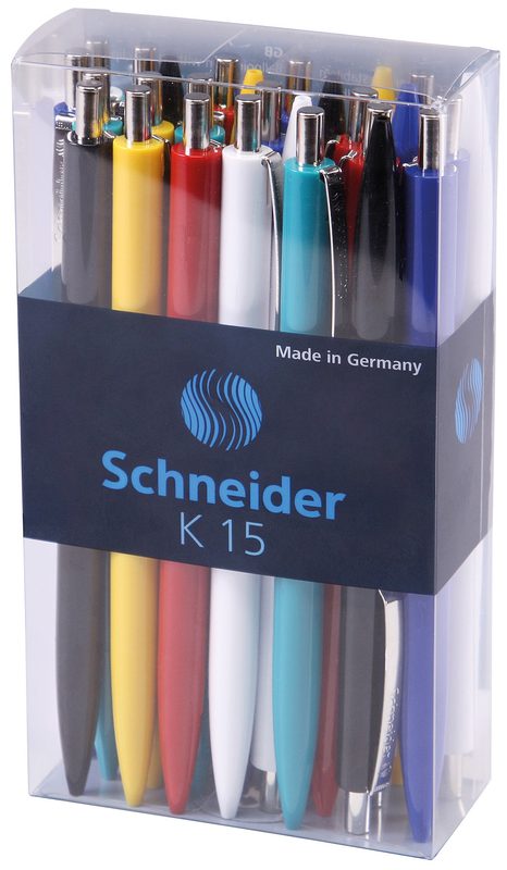SCHNEIDER Kugelschreiber K15 130889 ass., 25 St&uuml;ck