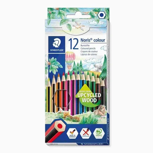 STAEDTLER Farbstifte 185C12 upcycled Wood 12 St&uuml;ck