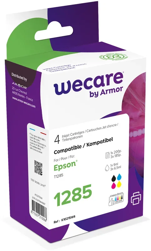 WECARE Multipack new built CMYBK T128540WE z.Epson Stylus S22 9/3x6.5ml