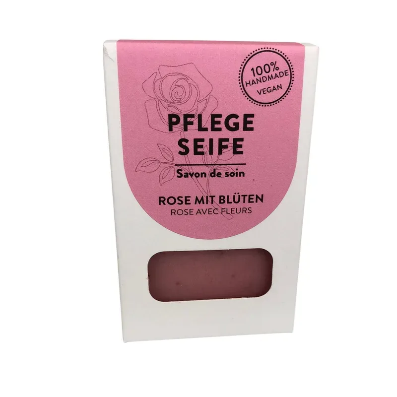 Herba Pflegeseife Rose mit Bl&uuml;ten, 100g