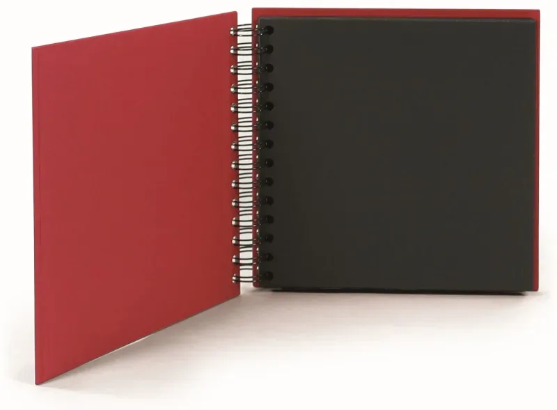 R&Ouml;SSLER Fotoalbum 1329452365 18x18cm, rot/schwarz