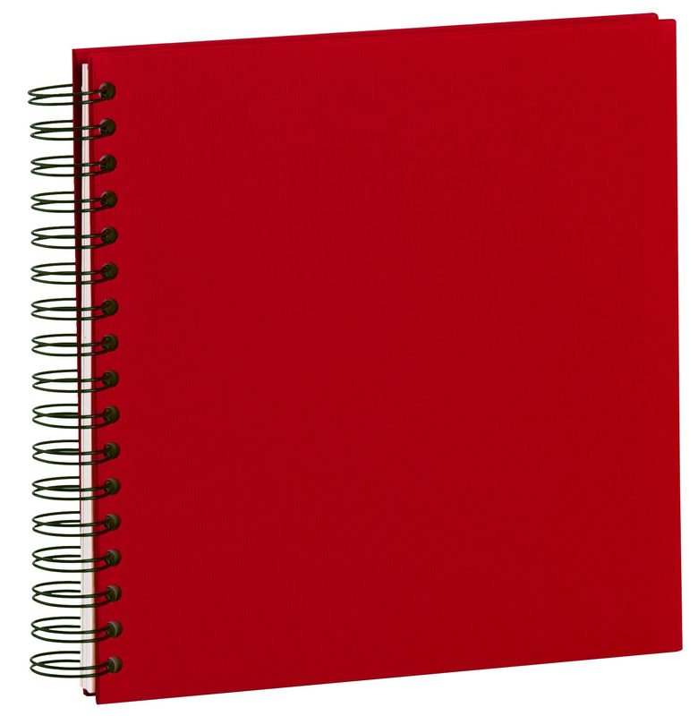 R&Ouml;SSLER Fotoalbum 1329452366 23x23cm, rot/off-white