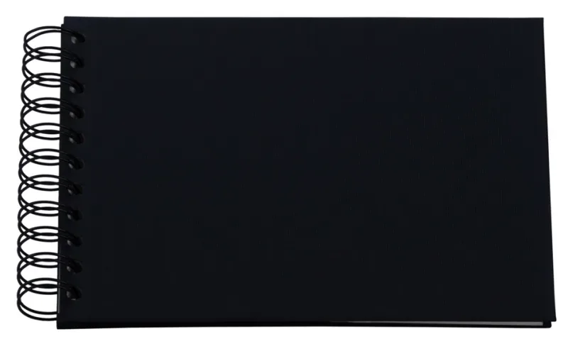 R&Ouml;SSLER Fotoalbum 1329452701 19.5x14.5cm, schwarz/o.white