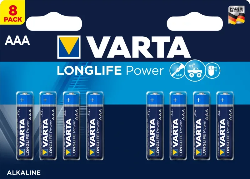 VARTA Batterie Longlife Power 4903121418 AAA/LR03, 8 St&uuml;ck