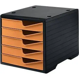STYRO styroswingbox mit 5 Schubl. 275-8430.4192 apricot/Geh&auml;use schwarz