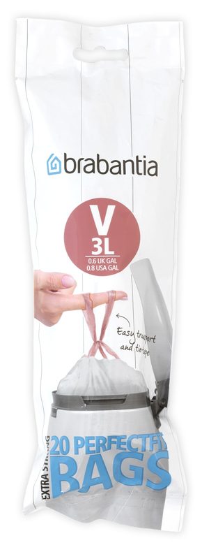BRABANTIA - Kehrichtsack NEWICON - weiss - Kunststoff