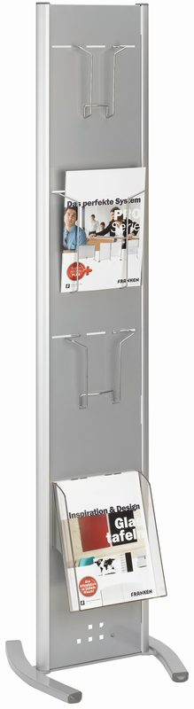 FRANKEN Prospektst&auml;nder PSN804 4 F&auml;cher, silber