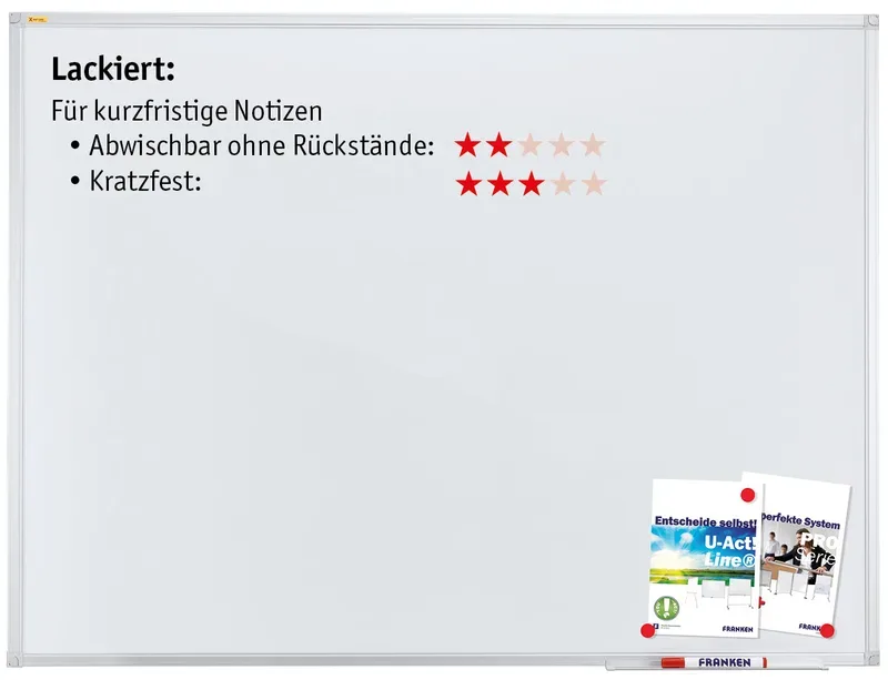 FRANKEN Whiteboard SC2102SB X-tra!Line lackiert 60x90cm