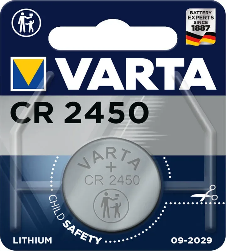 VARTA Knopfzelle Lithium CR2450,3V 6450101401 560 mAh 1 St&uuml;ck