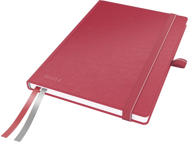 LEITZ Notizbuch Complete A5 44770025 kariert rot