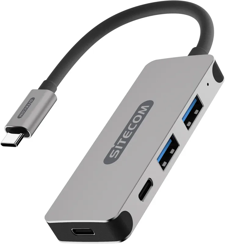 SITECOM - CN-384 USB-C 3.1 Hub - 4 Ports, 2x USB-A, 2x USB-C, Usb-c Hub