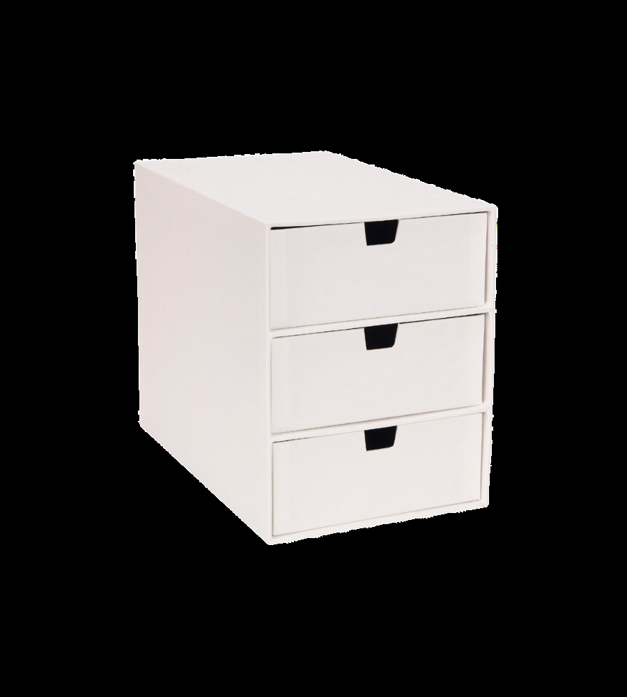 BIGSO BOX OF SWEDEN Schubladenbox 15751300 Ingrid 3 Schubladen weiss