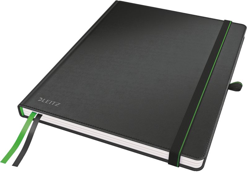 LEITZ Notizbuch Complete 187x244mm 44740095 liniert schwarz