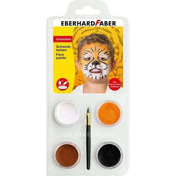 EBERHARD FABER Schminkset Tiger 579025 inkl. Pinsel