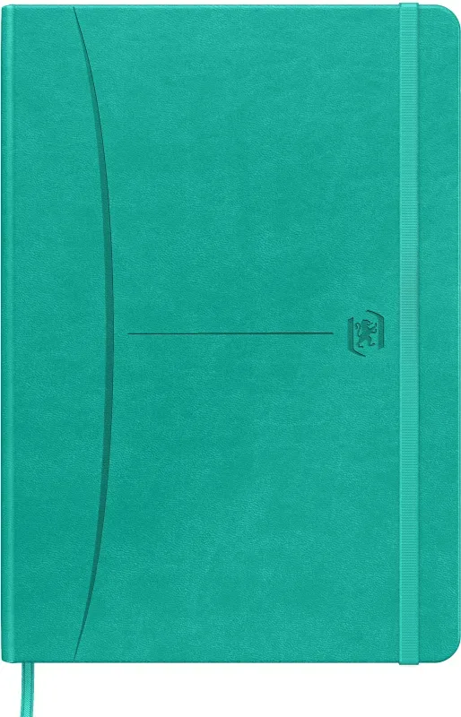 OXFORD Signature Notizbuch 400154946 A5, kariert 80 Blatt, t&uuml;rkis